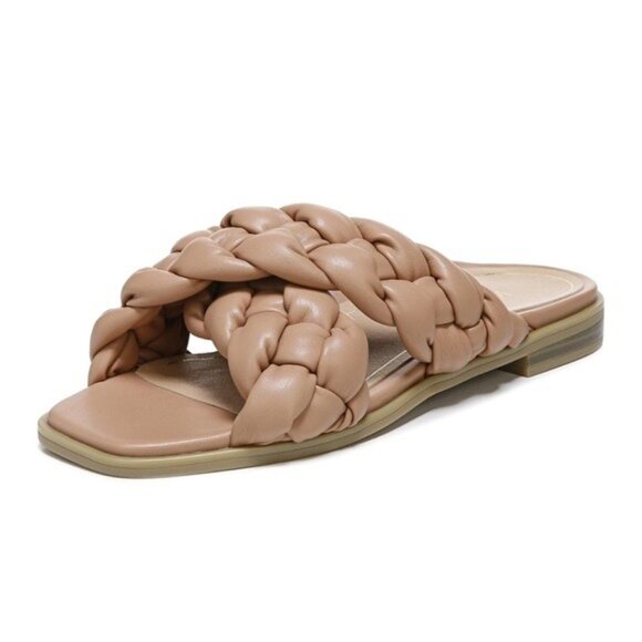 Vionic Braided Cross Strap Slides Kalina in Macaroon Size 6 - Picture 1 of 13